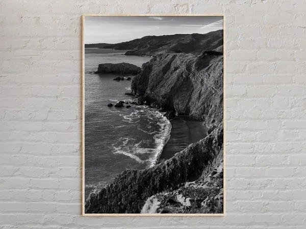 Black And White Northern Travel Poster, Photo Print
