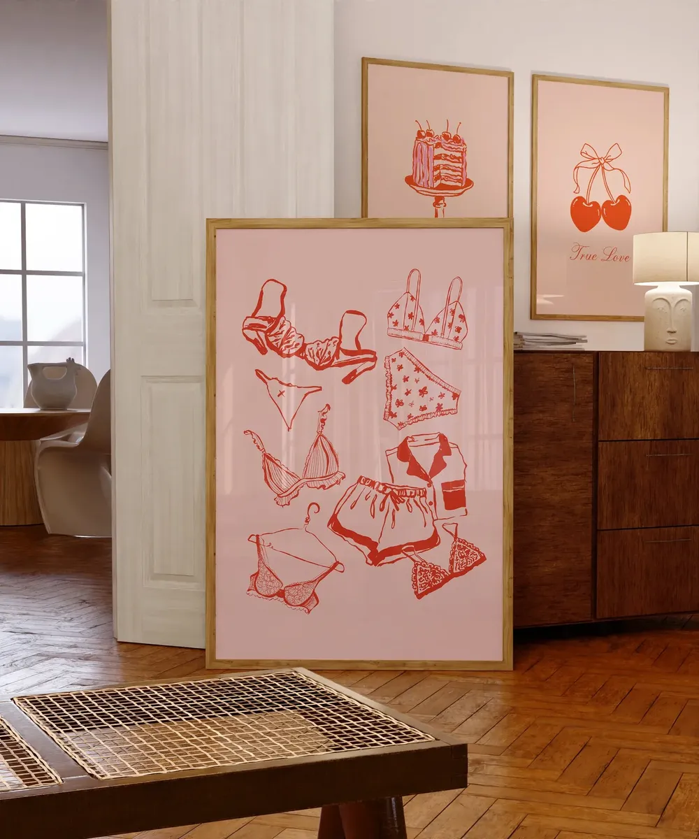 Coquette Laundry Room Decor Art Print