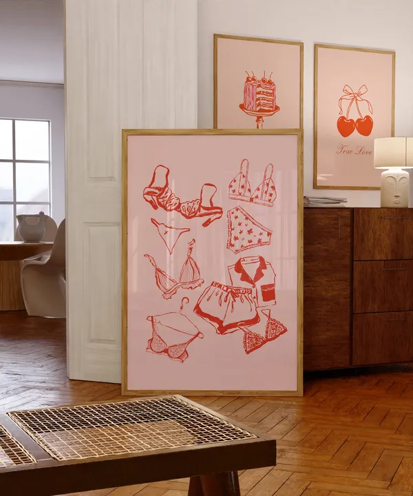 Coquette Laundry Room Decor Art Print