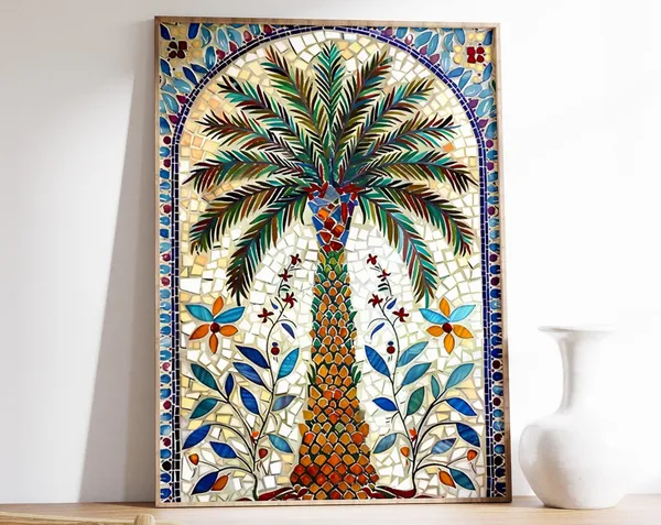 Islamic Floral Arabic Poster Art Print