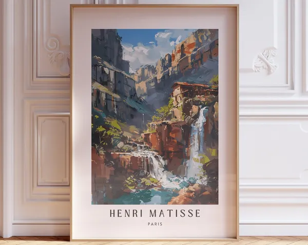 Matisse-Inspired Art Print, Living Room Wall Art