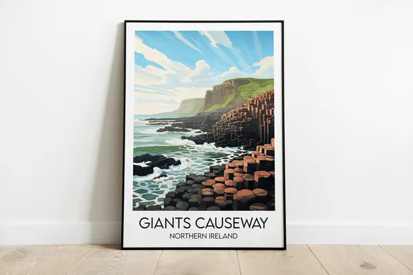 Giants Causeway Custom Gift Travel Poster