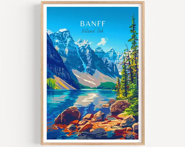Banff Travel Poster, National Park Art Print
