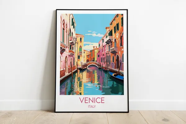 Venice Custom Personalised Gift Travel Poster