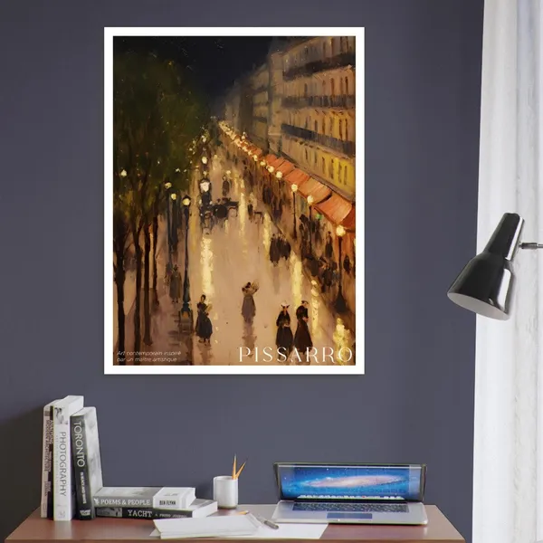 Camille Pissarro Night Landscape Poster Print
