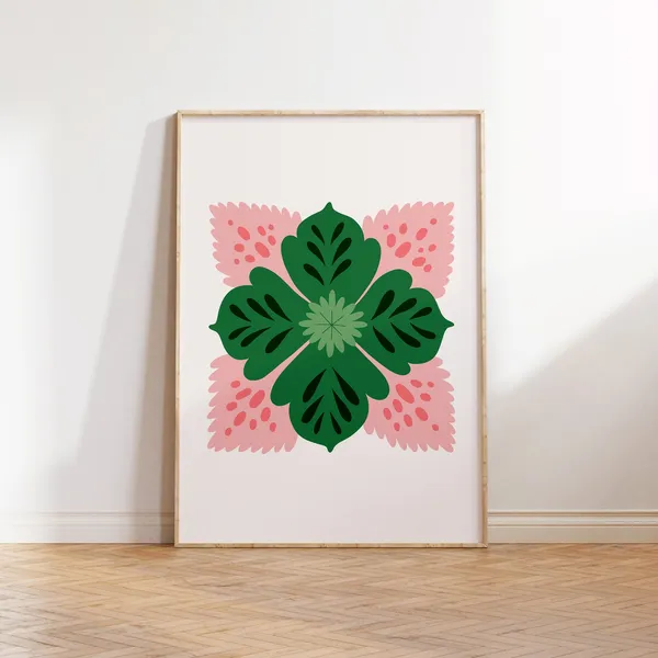 Jungle Flora Tropical Botanical Art Print