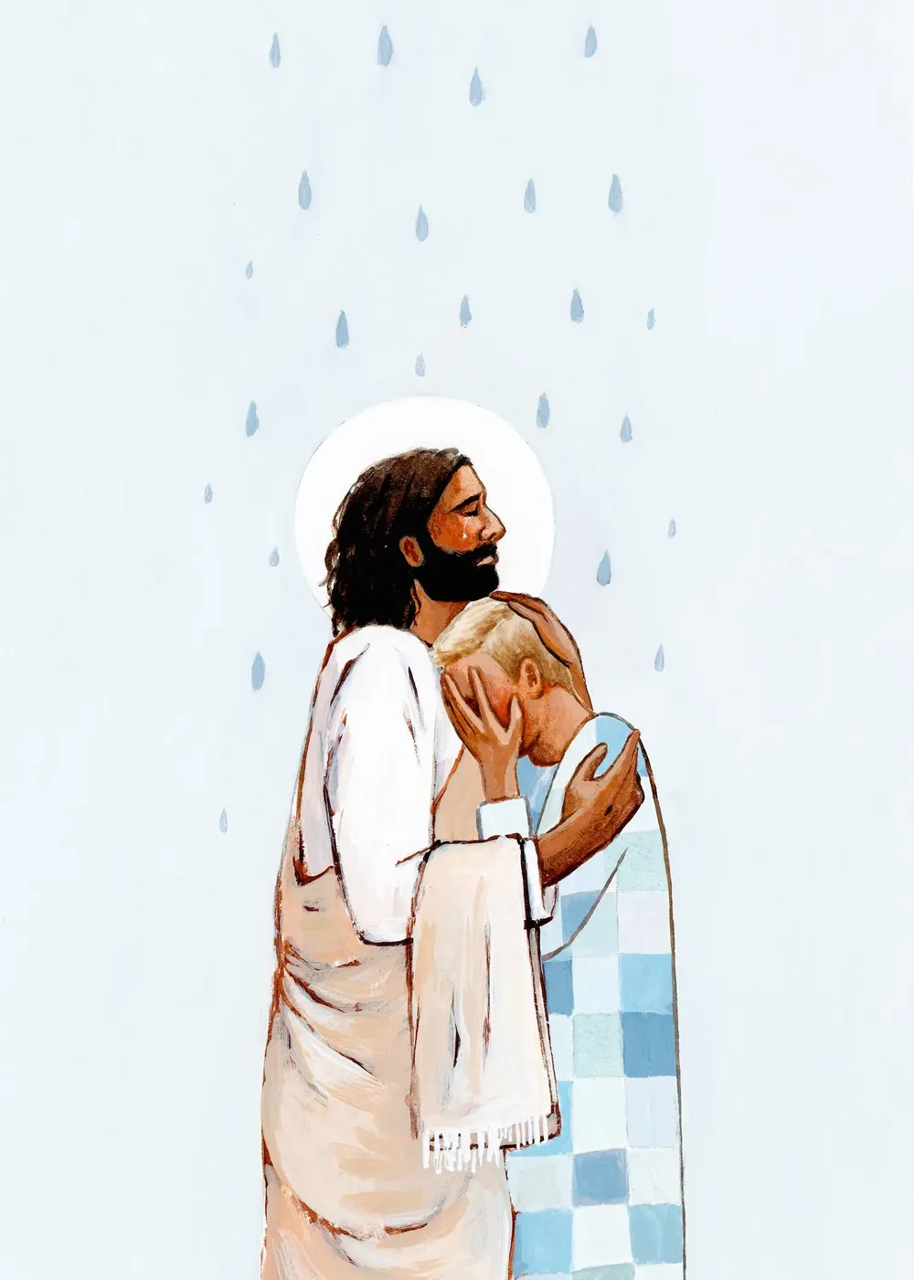 Jesus Christ Art Print, Male Version - Image 2