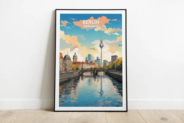 Berlin Travel Print, Germany Travel Poster