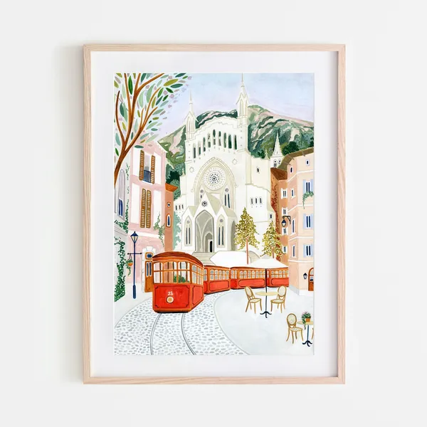 Port De Soller Mallorca Travel Poster