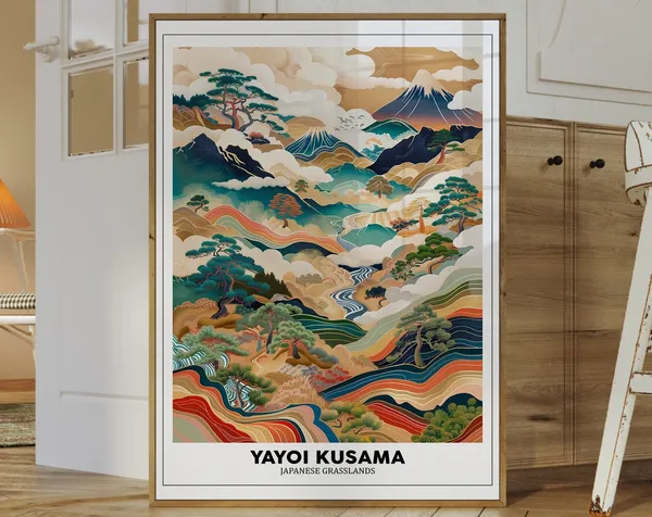 Yayoi Kusama Japanese Wall Art Poster