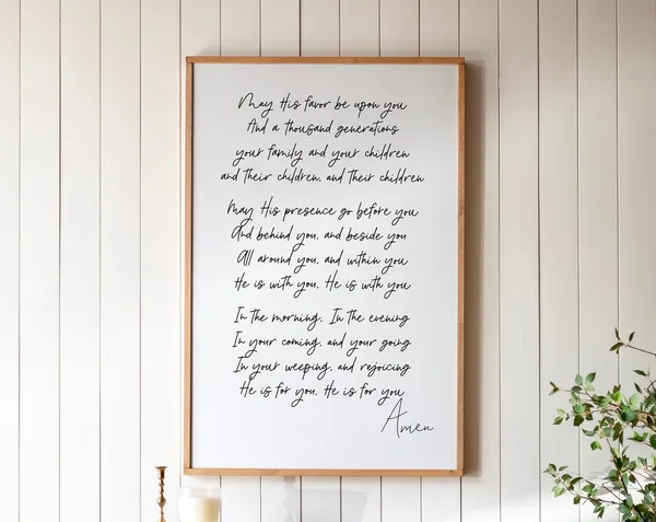 Kari Jobe The Blessing Song, Christian Art Print