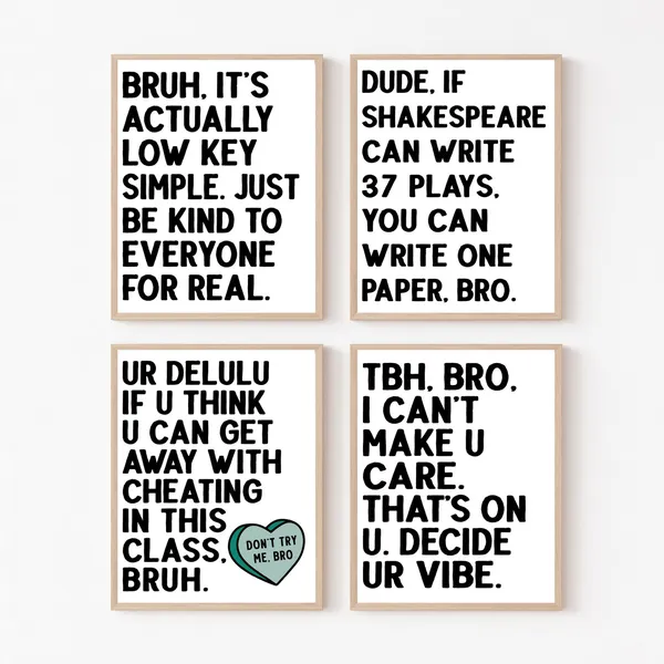 Classroom Wall Art Decor Bundle for Teachers