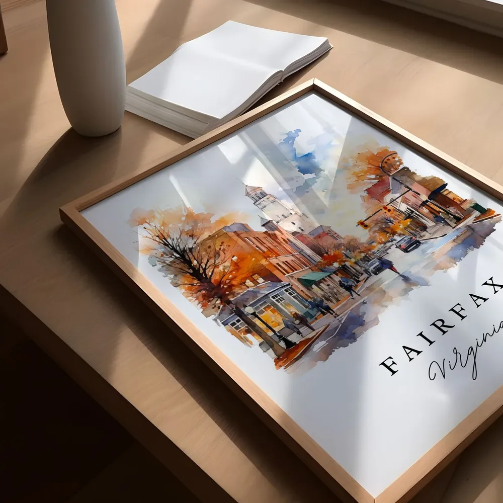 Fairfax Traditional Travel Poster Print, Virginia - Image 5