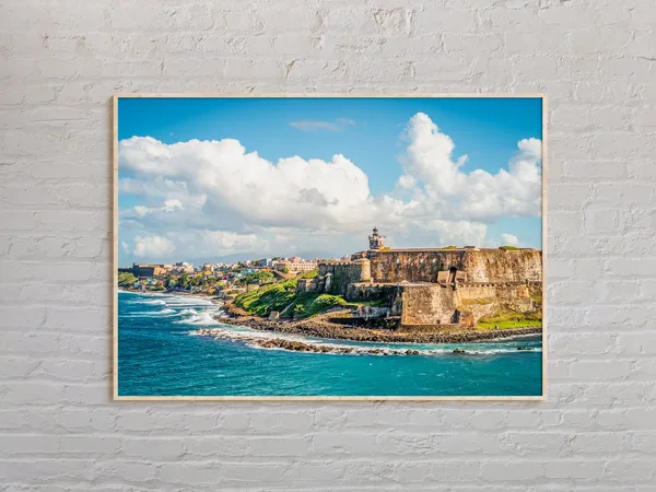 San Juan Real Photo Poster, Puerto Rico Travel