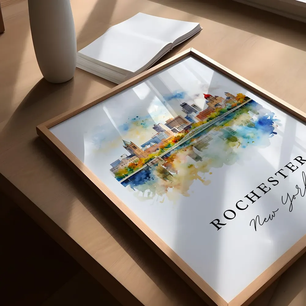 Rochester NY Upstate New York Travel Poster Print - Image 5