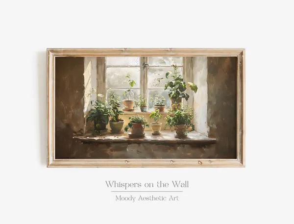 Potted Plants Botanical Still Life Art Print