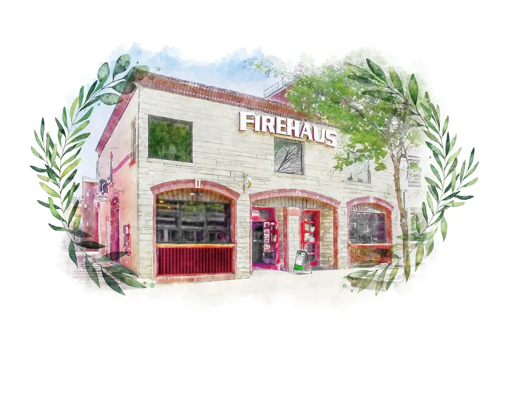 Custom Watercolor Storefront Portrait Art Print - Image 2