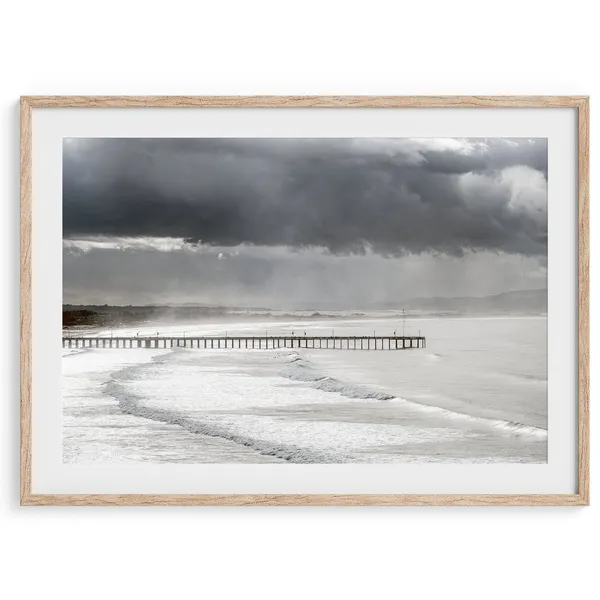 Ocean Pier, California Beach Photography Art Print