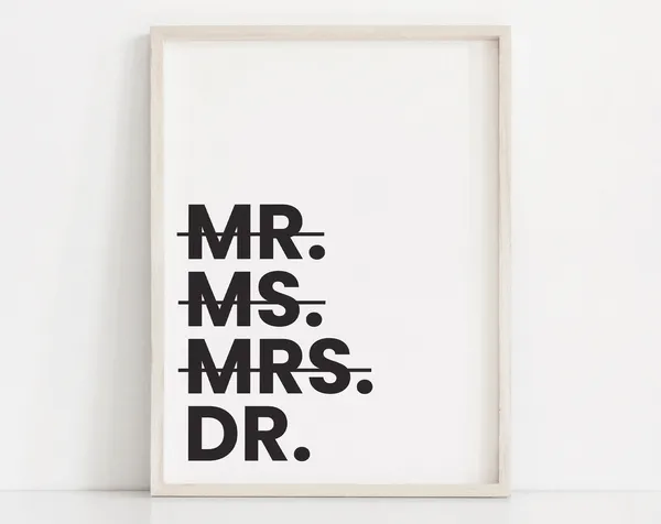 Doctor Graduation Doctor Office Decor Art Print