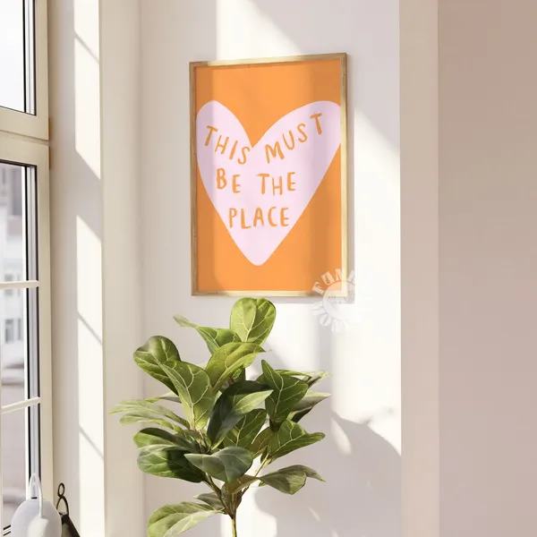 This Must Be The Place Poster, Preppy Apartment Decor