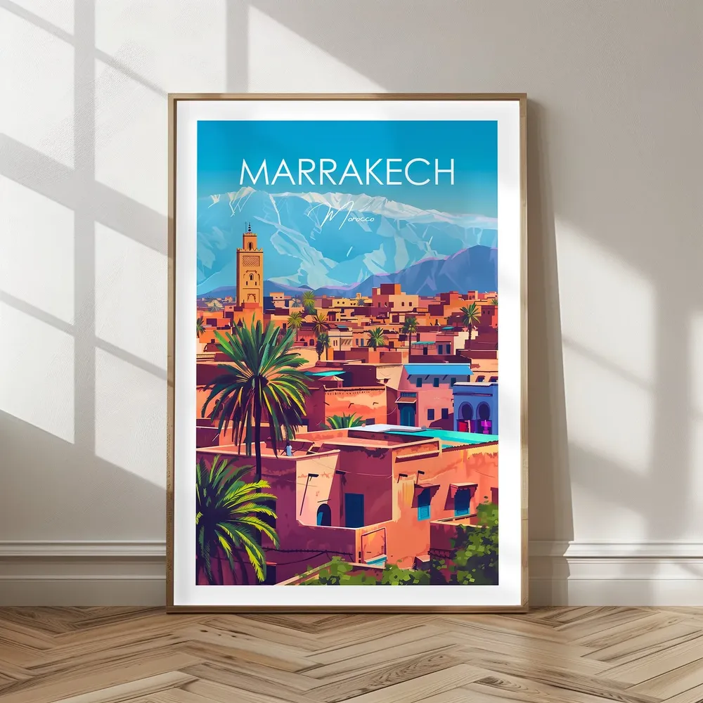 Marrakech Travel Poster For Enthusiasts