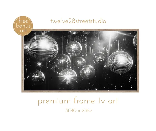Birthday Celebration Party Disco Ball Art Print