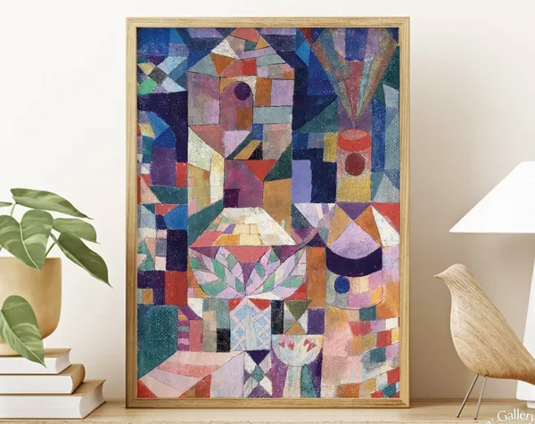 Paul Klee Burggarten 1919 Abstract Art Print