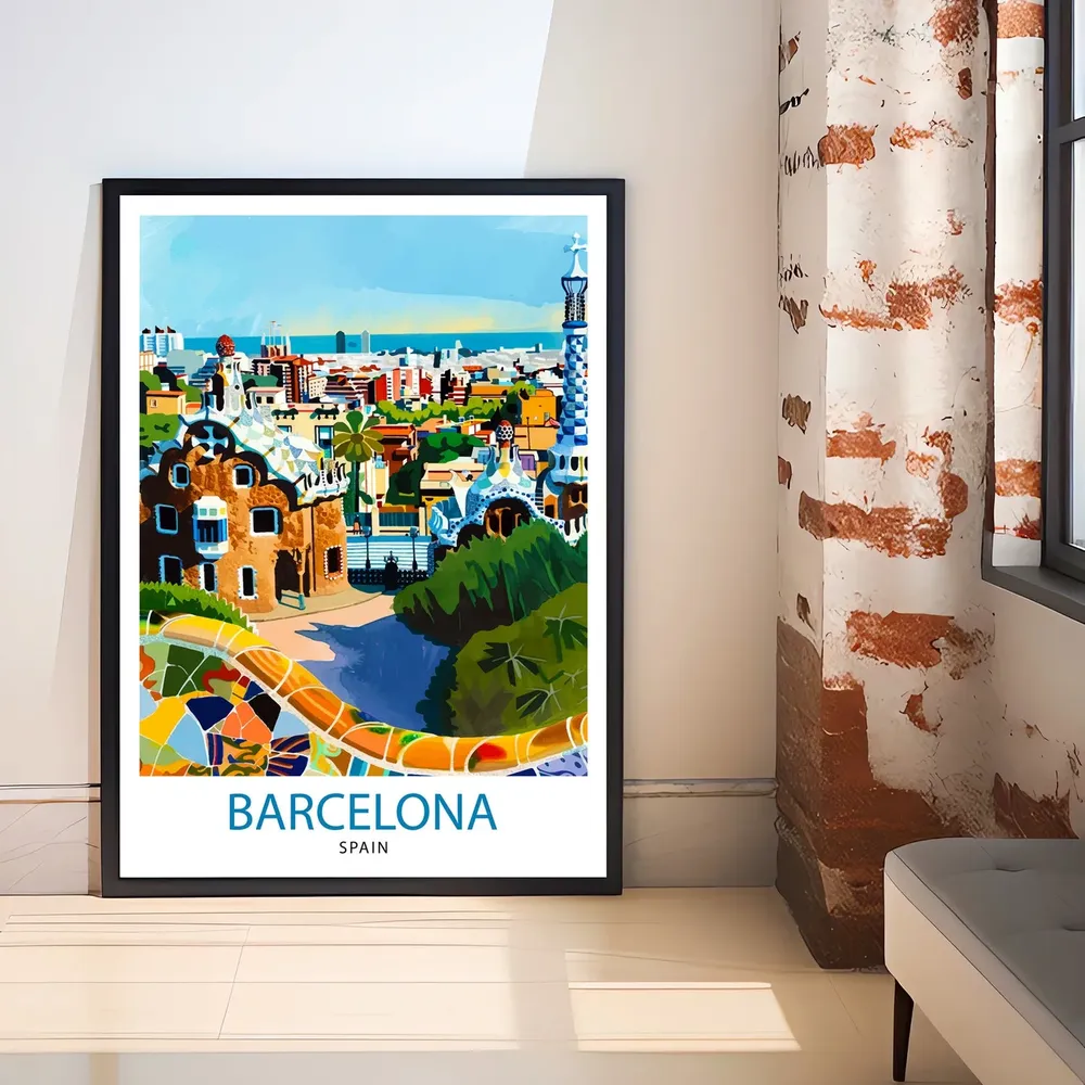 Barcelona Spain Travel Art Print