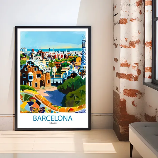 Barcelona Spain Travel Art Print