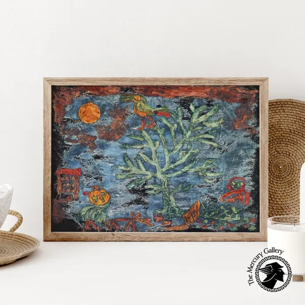 Paul Klee Exhibition Poster, Mid-Century Abstract Art