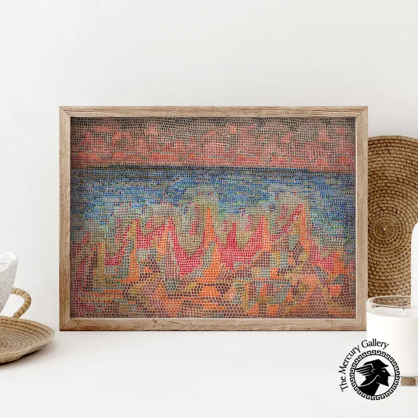 Paul Klee Klippen Am Meer, Abstract Art Print