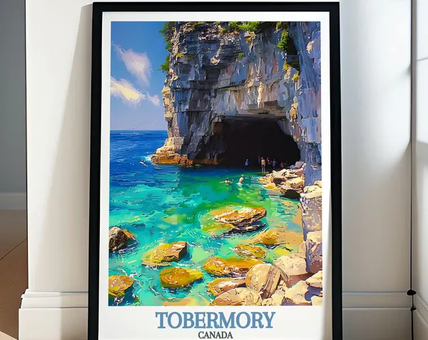 Tobermory Bruce Peninsula National Park Travel Poster