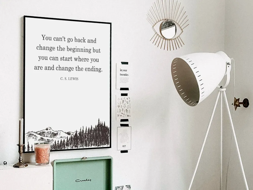 C.S. Lewis Quote Art Print, Literary Typography - Image 3