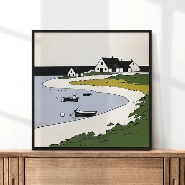 Cape Cod Travel Poster, Modern Home Gift