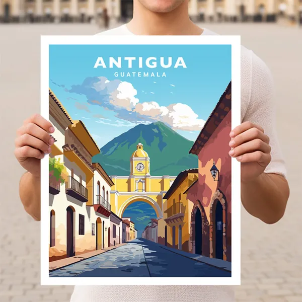 Antigua Guatemala Travel Wall Art Print