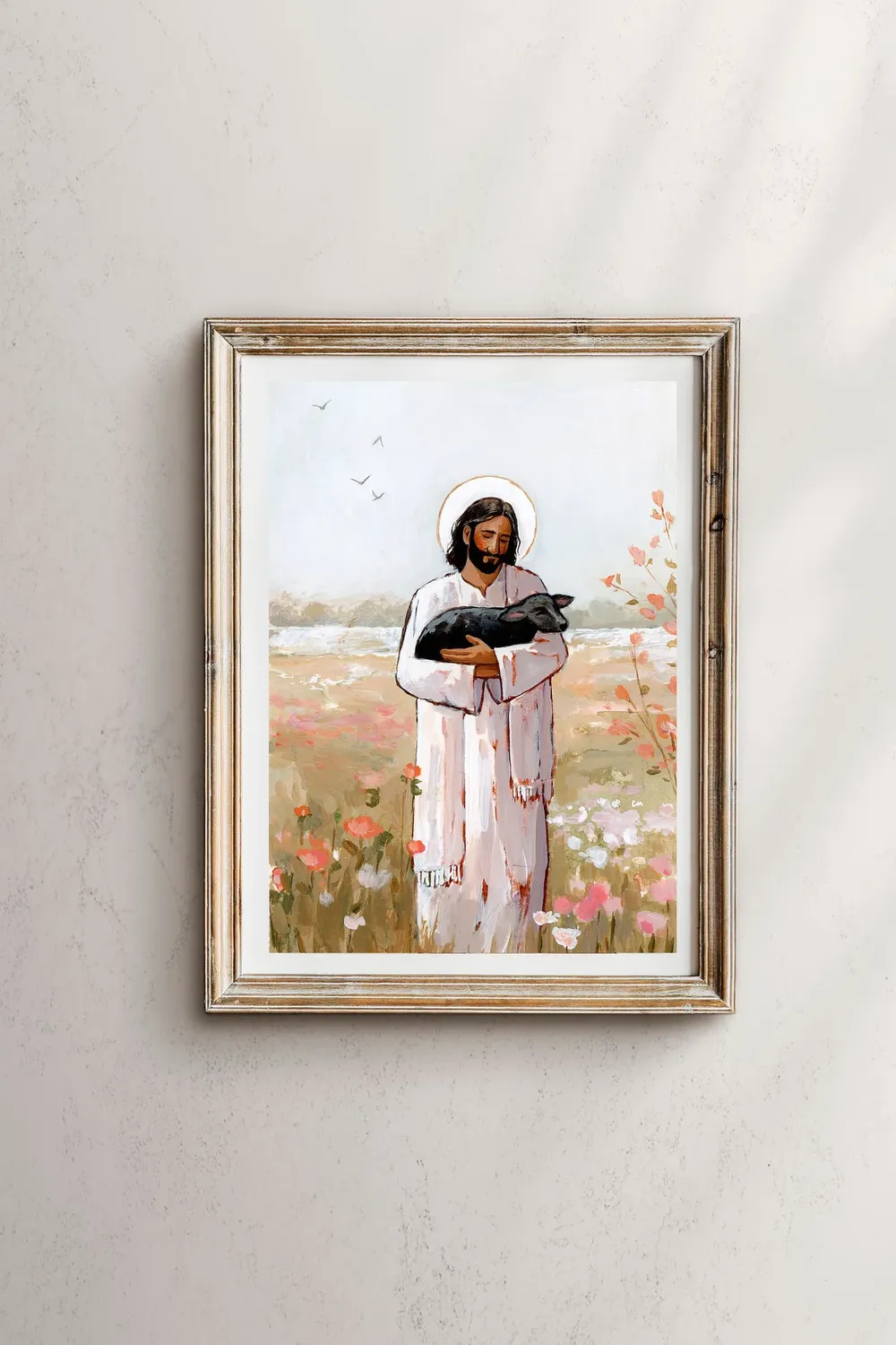 He Carries Me Through Every Spring, Jesus Art Print