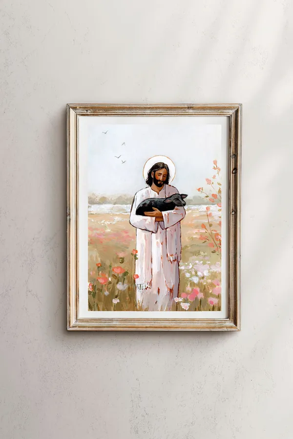 He Carries Me Through Every Spring, Jesus Art Print