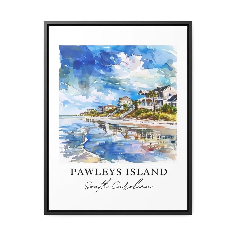 Pawleys Island, SC Watercolor Travel Poster - Image 3