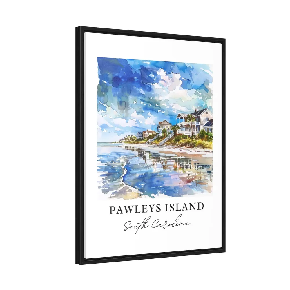 Pawleys Island, SC Watercolor Travel Poster - Image 2