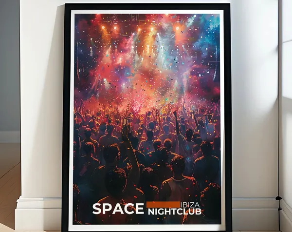 Space Nightclub Ibiza Print, Carl Cox Revolution Music