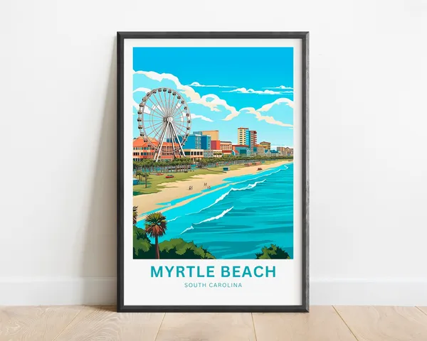 Myrtle Beach South Carolina Present Gift Poster