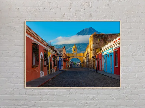 Antigua Guatemala Travel Poster, Place Photo Print