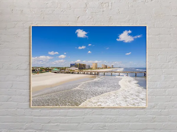Jacksonville Beach Florida Travel Poster Print