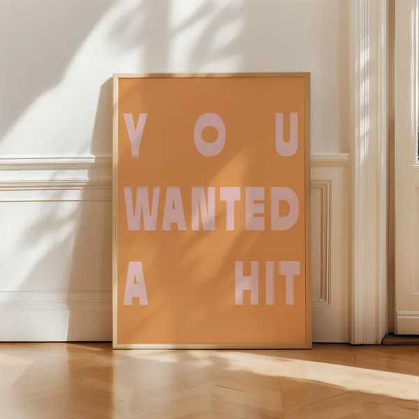 LCD Soundsystem Lyrics Retro Typography Art Print