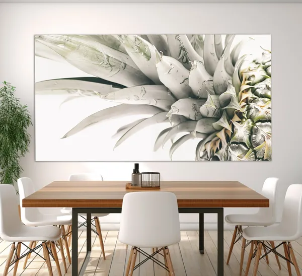 Minimalist Pineapple Kitchen Wall Art Print, Neutral