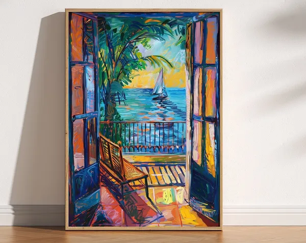 Open Window, Matisse-Inspired Fauvism Art Print