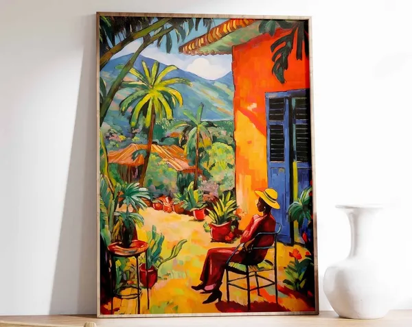 Havana Vintage Travel Poster, Cuban Decor Art Print