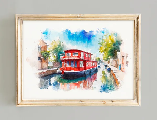 Custom Boat Portrait Watercolor Art Print