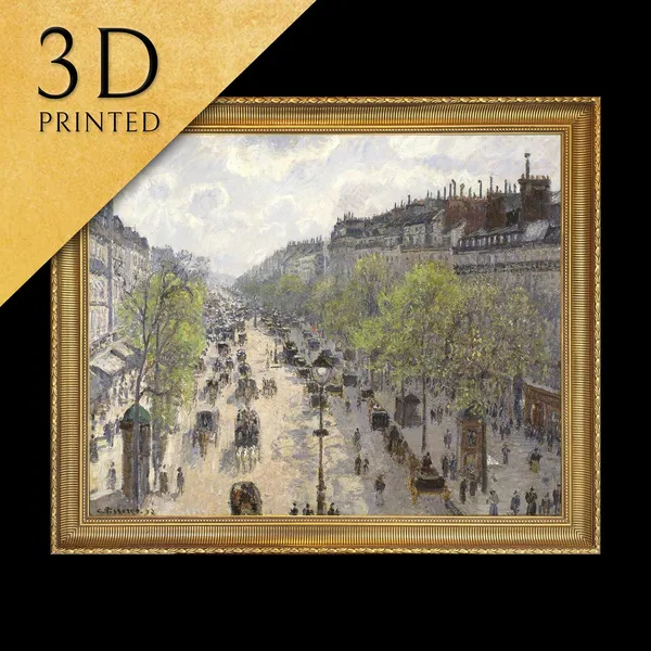 Boulevard Montmartre Spring by Pissarro Art Print