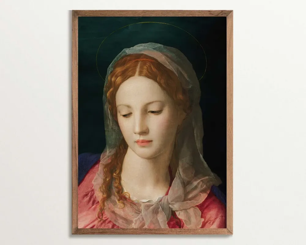 Virgin Mary Renaissance Art Print, Eclectic Wall Art